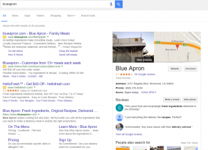 Blue Apron Knowledge Graph