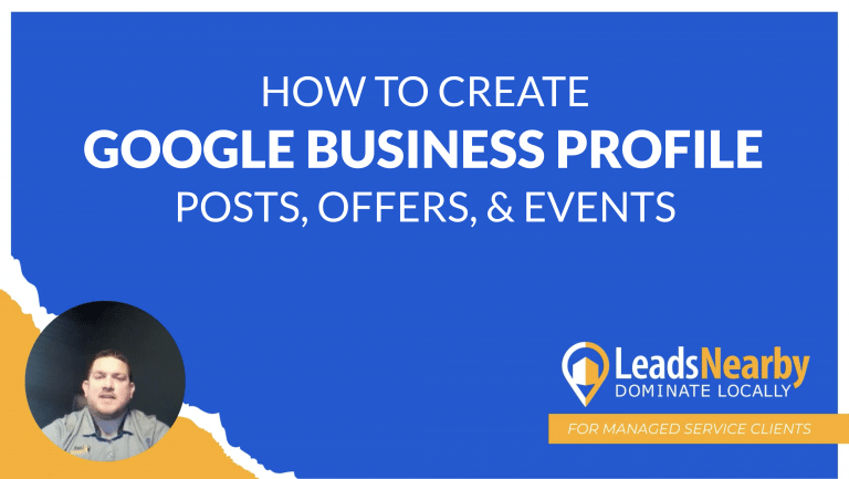 A decorative image with the title of the emedded video: How To Create Posts Offers Or Events On Your Google Business Profile