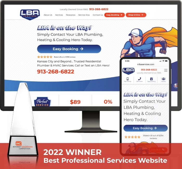 LBA Website Award Blog Image