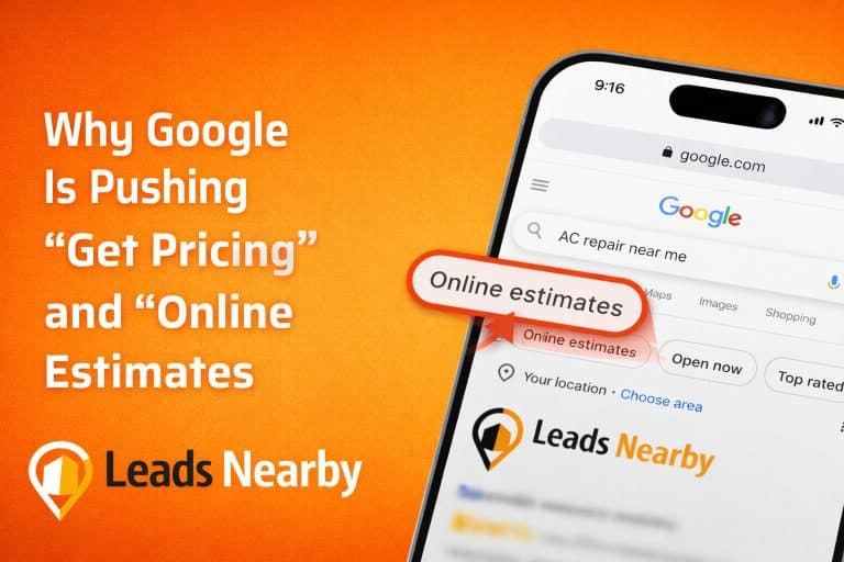 Google Get Pricing Online Estimates