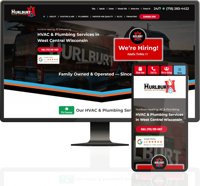 Website Hurlburt Heating Ac And Plumbing