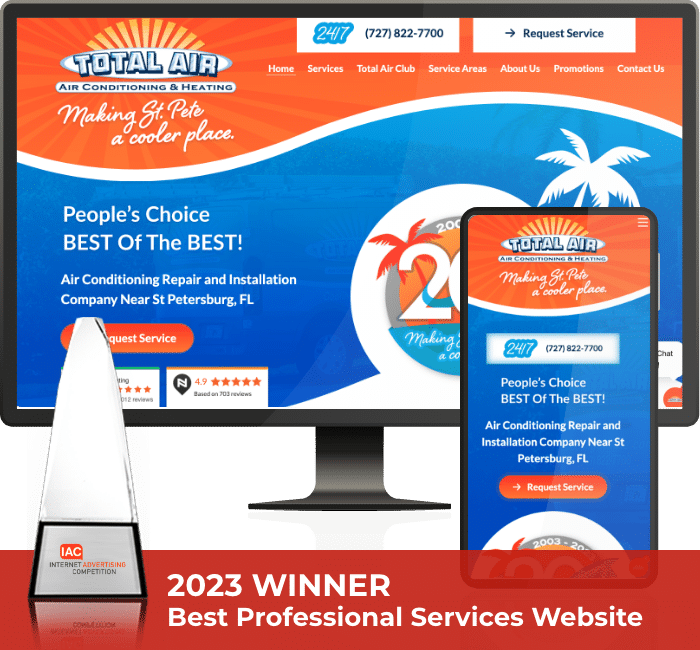 Website Total Air Award Winning